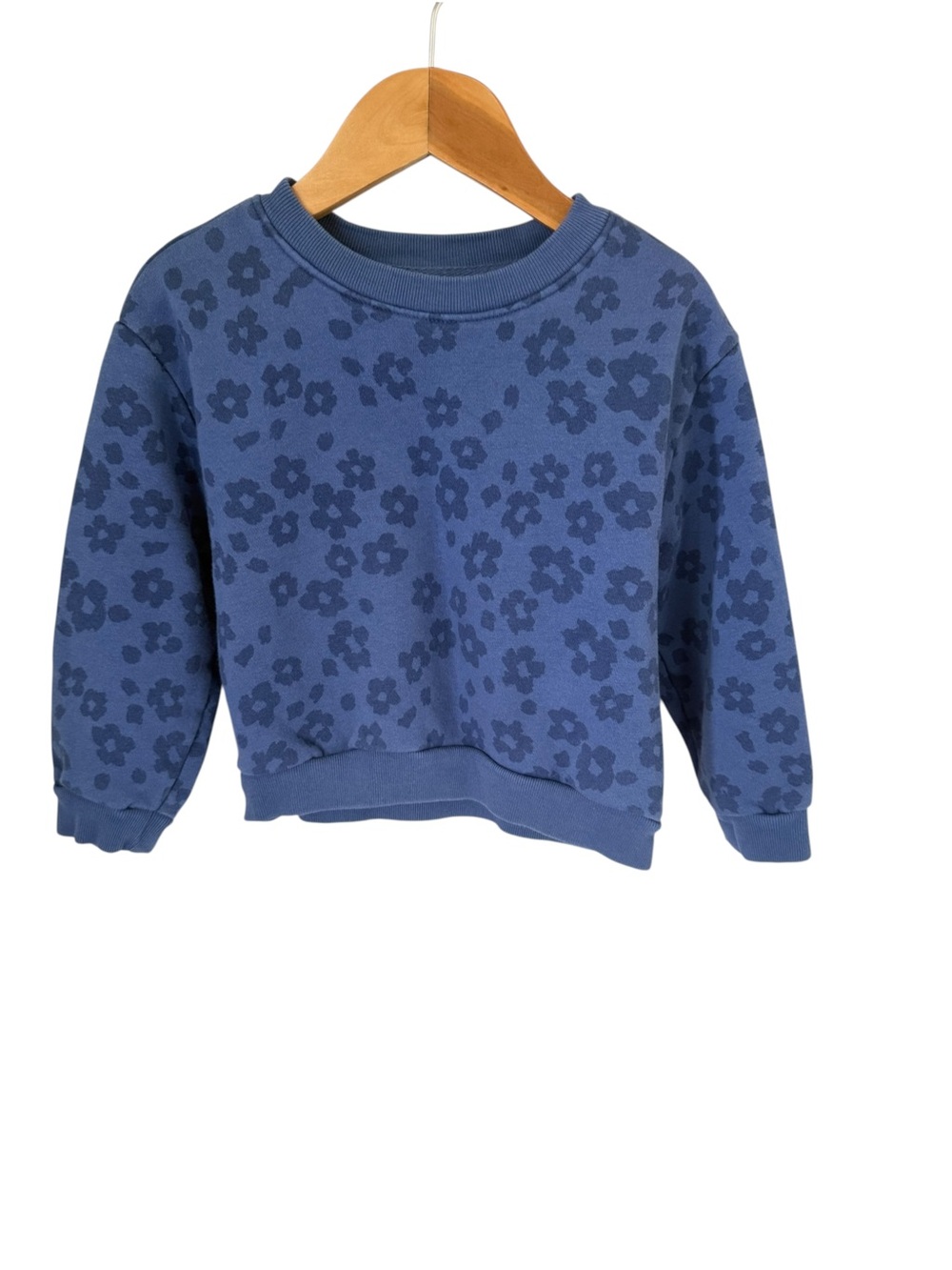 GAP Navy and Blue Floral Crewneck Sweatshirt